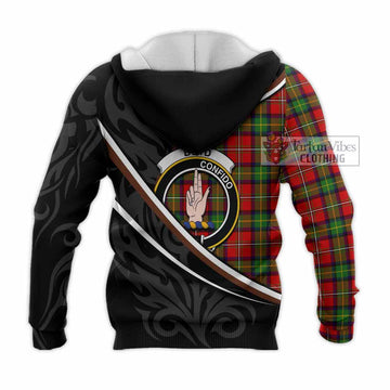 Boyd Tartan Family Crest Knitted Hoodie Celtic Scottish Thistle Floral - Tartan Vibes Clothing
