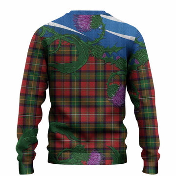 Boyd Tartan Family Crest Knitted Sweater Thistle in Minimalism