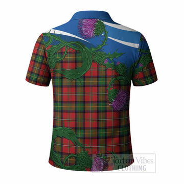 Boyd Tartan Family Crest Polo Shirt Thistle in Minimalism