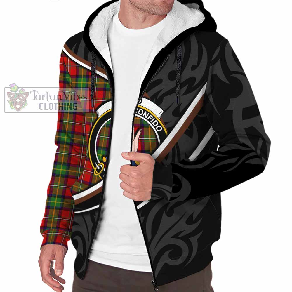Boyd Tartan Family Crest Sherpa Hoodie Celtic Scottish Thistle Floral - Tartan Vibes Clothing