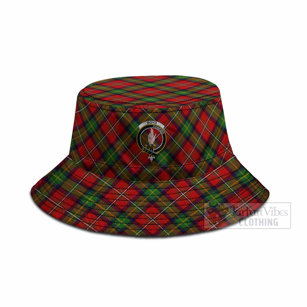 Boyd Tartan Fishing Hat with Family Crest