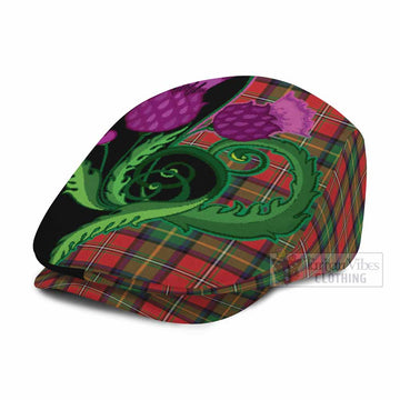 Boyd Tartan Flat Cap, Jeff Cap Traditional Scottish Thistle