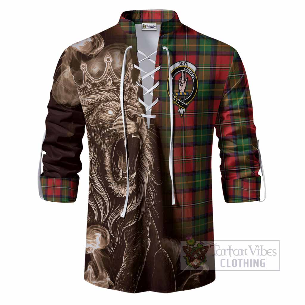 Boyd Tartan Ghillie Shirt Roaring Lion Heritage