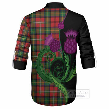 Boyd Tartan Ghillie Shirt Traditional Scottish Thistle