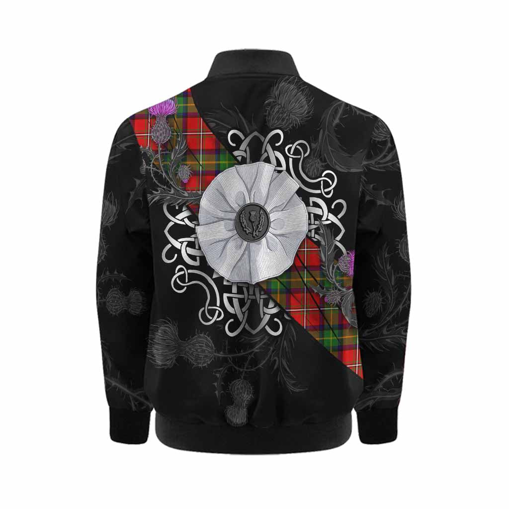 Boyd Tartan Kid Bomber Jacket Jacobite White Rose Kid - Tartan Vibes Clothing