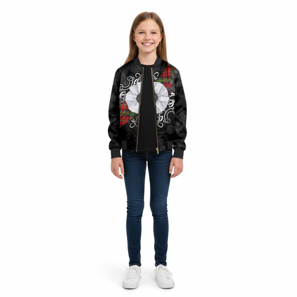Boyd Tartan Kid Bomber Jacket Jacobite White Rose - Tartan Vibes Clothing