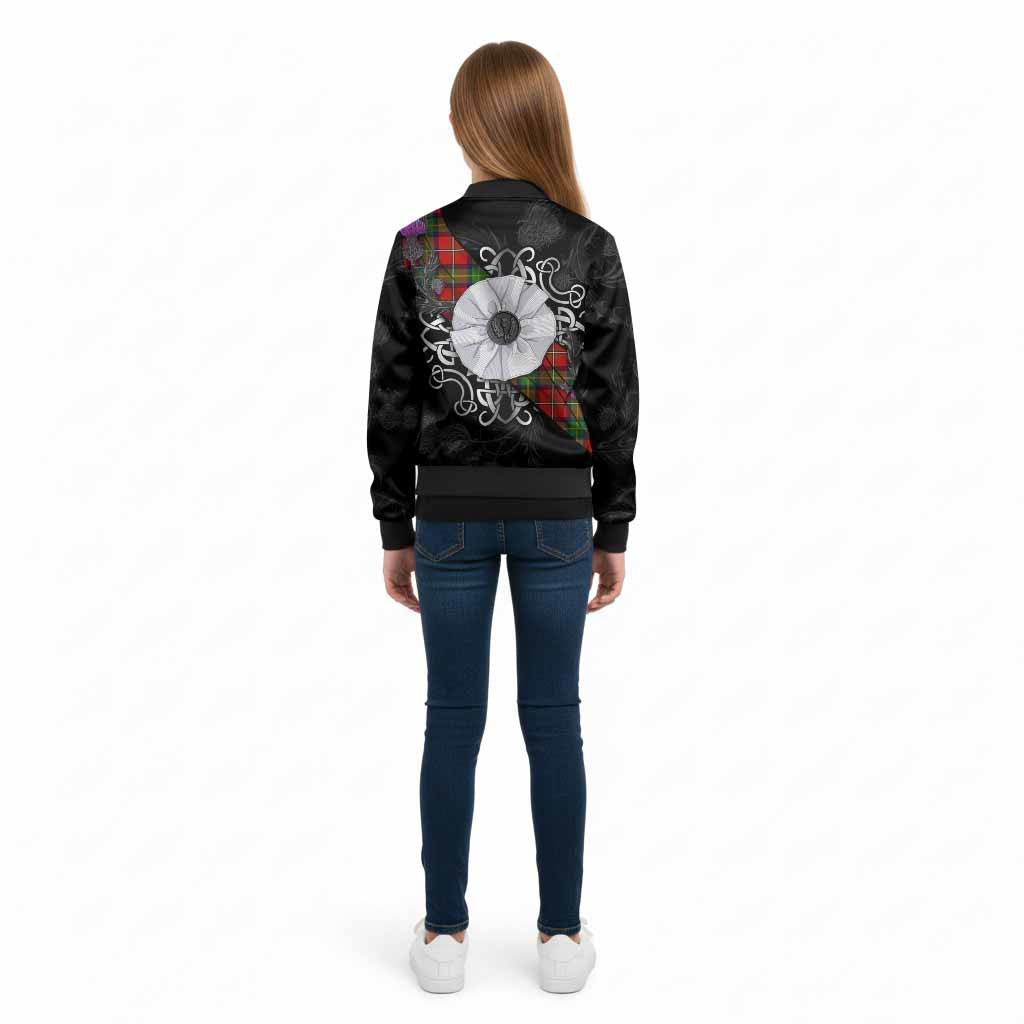 Boyd Tartan Kid Bomber Jacket Jacobite White Rose - Tartan Vibes Clothing