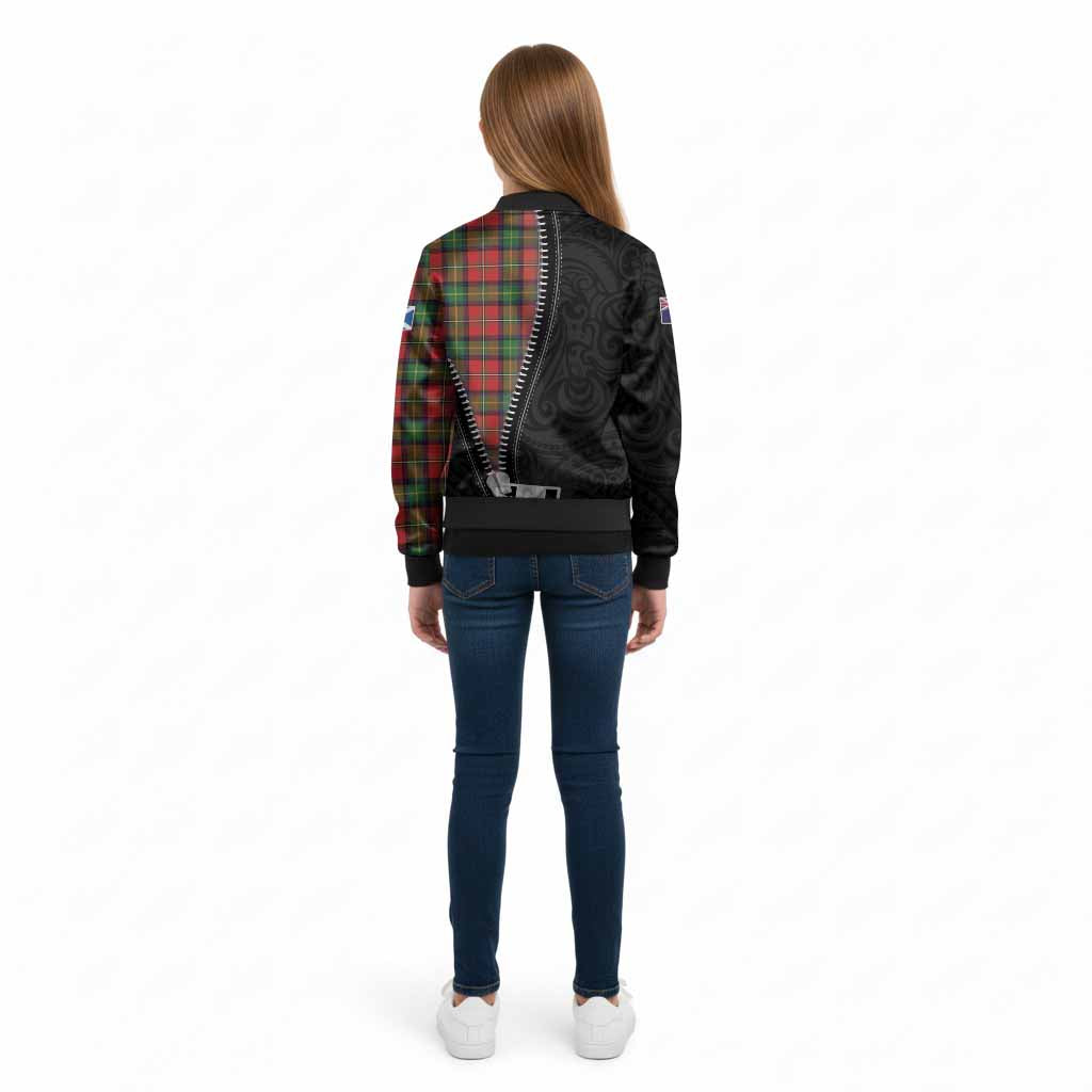 Boyd Tartan Kid Bomber Jacket New Zealand Pattern Unique Zipper Stylized
