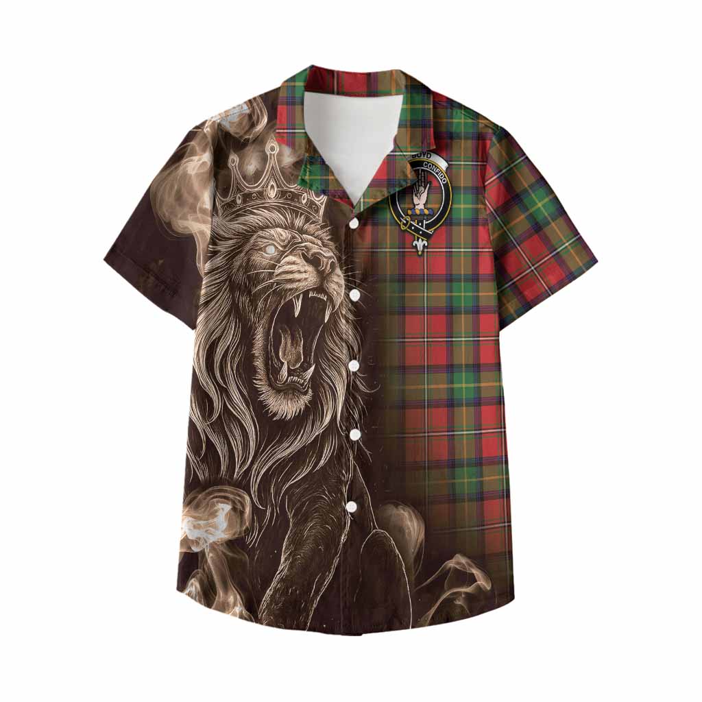 Boyd Tartan Kid Hawaiian Shirt Roaring Lion Heritage