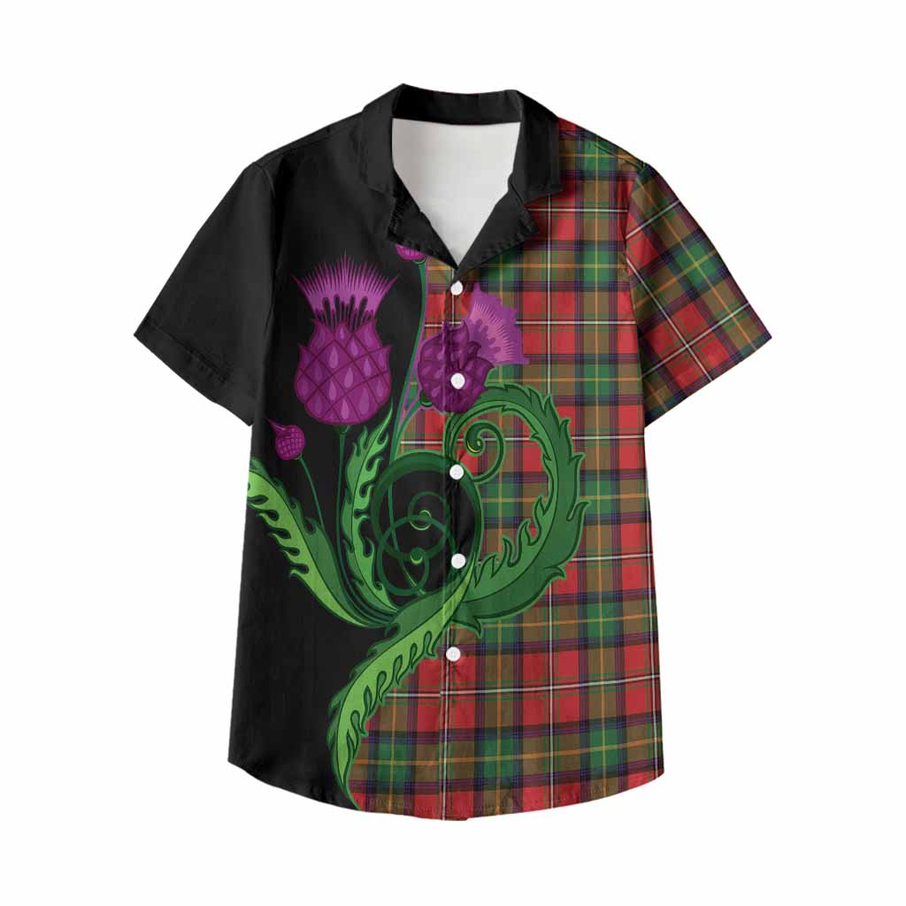 Boyd Tartan Kid Hawaiian Shirt Traditional Scottish Thistle