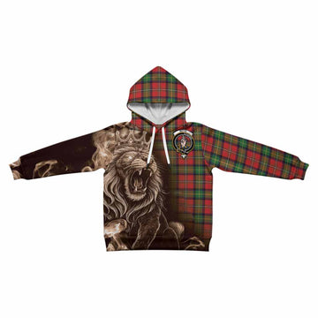Boyd Tartan Kid Hoodie Roaring Lion Heritage