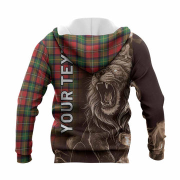Boyd Tartan Knitted Hoodie Roaring Lion Heritage