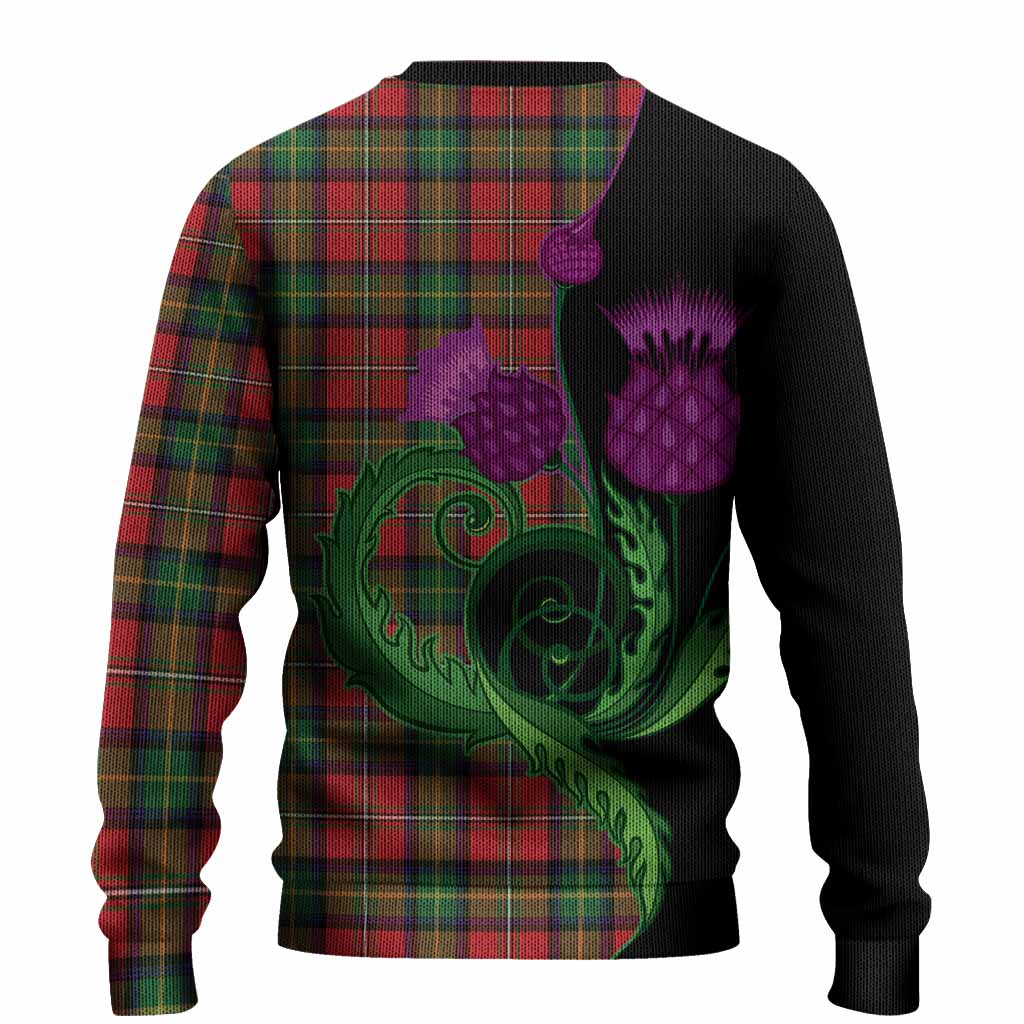 Boyd Tartan Knitted Sweater Traditional Scottish Thistle