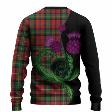 Boyd Tartan Knitted Sweater Traditional Scottish Thistle