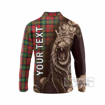 Boyd Tartan Long Sleeve Polo Shirt Roaring Lion Heritage