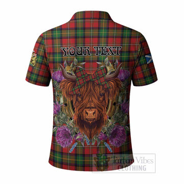 Boyd Tartan Polo Shirt Scottish Thistle Heilan Coo