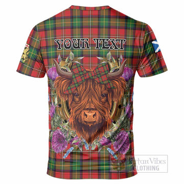 Boyd Tartan T-Shirt Scottish Thistle Heilan Coo