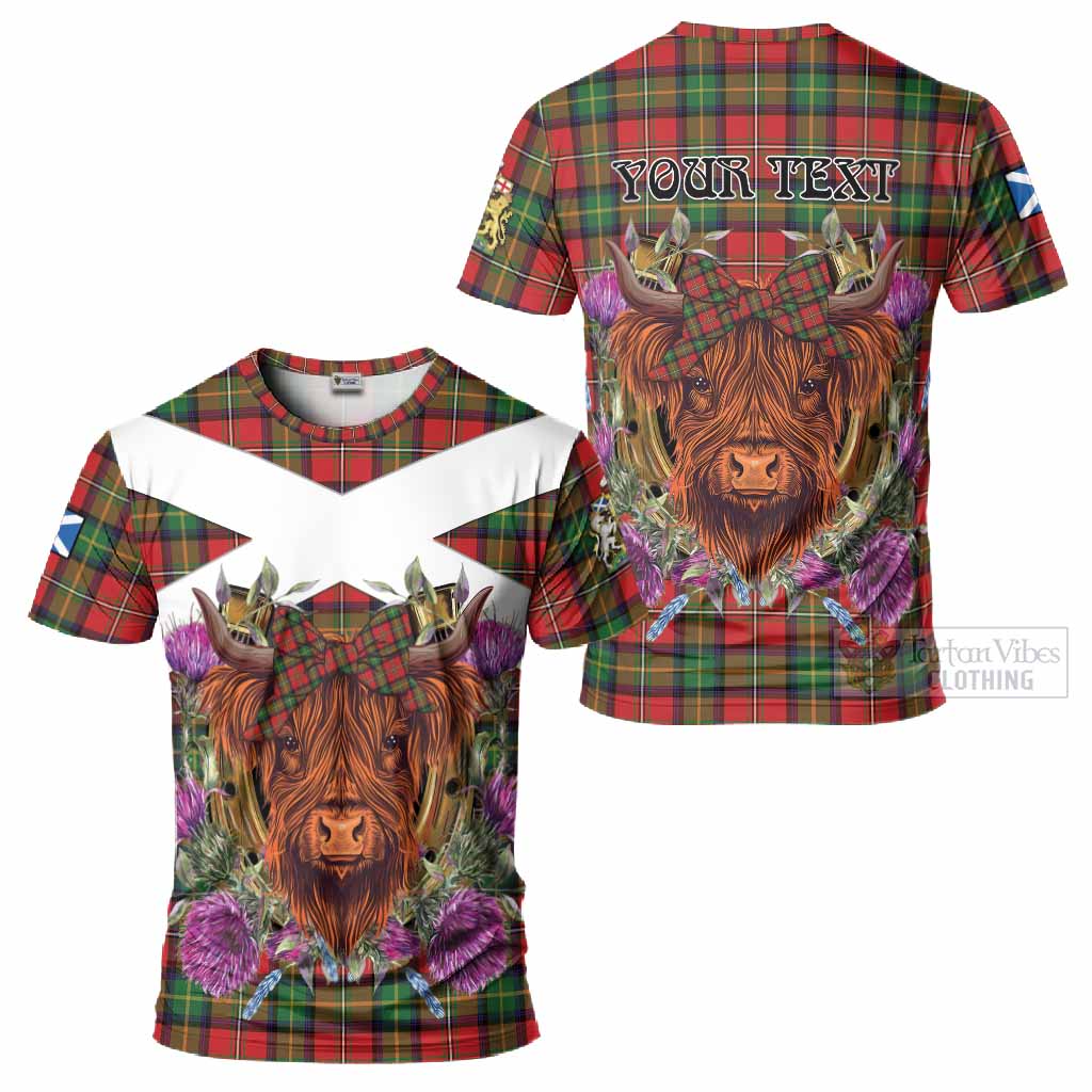 Boyd Tartan T-Shirt Scottish Thistle Heilan Coo