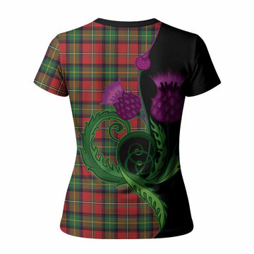 Boyd Tartan Women T shirt Traditional Scottish Thistle
