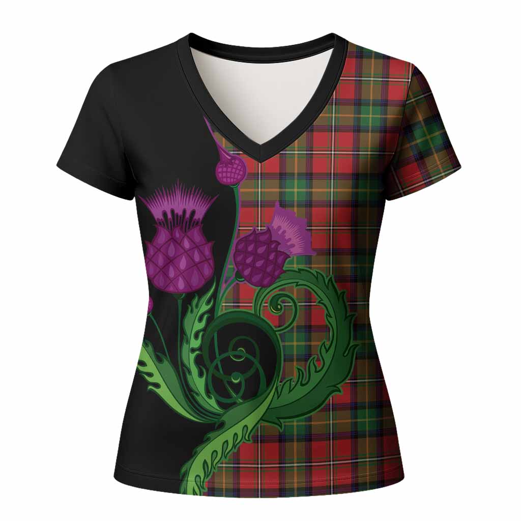 Boyd Tartan Women T shirt Traditional Scottish Thistle