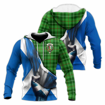 Boyle Tartan Knitted Hoodie with Family Crest Scotland Patriotic Style Unisex Knitted Pullover Hoodie - Tartan Vibes Clothing