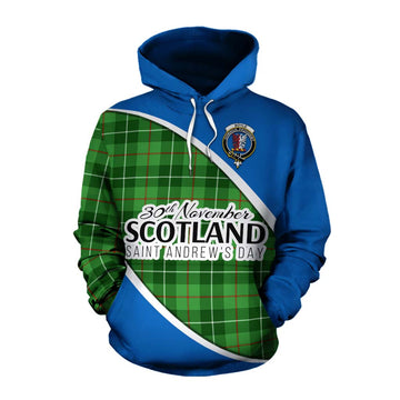 Boyle Family Crest Tartan Cotton Hoodie Celebrate Saint Andrew's Day in Style Pullover Hoodie XS - Tartan Vibes Clothing