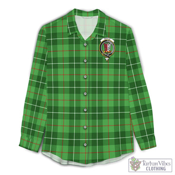 Boyle Tartan Womens Casual Shirt with Family Crest