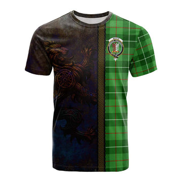 Boyle Tartan Family Crest Cotton T-shirt Alba Gu Brath Be Brave Lion Ancient Style Kid's Shirt - Tartan Vibes Clothing