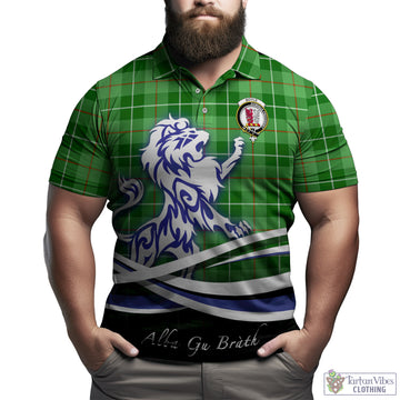 Boyle Tartan Polo Shirt with Alba Gu Brath Regal Lion Emblem Kid - Tartan Vibes Clothing