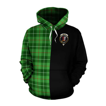 Boyle Tartan Cotton Hoodie with Family Crest and Half Of Me Style Pullover Hoodie XS - Tartan Vibes Clothing