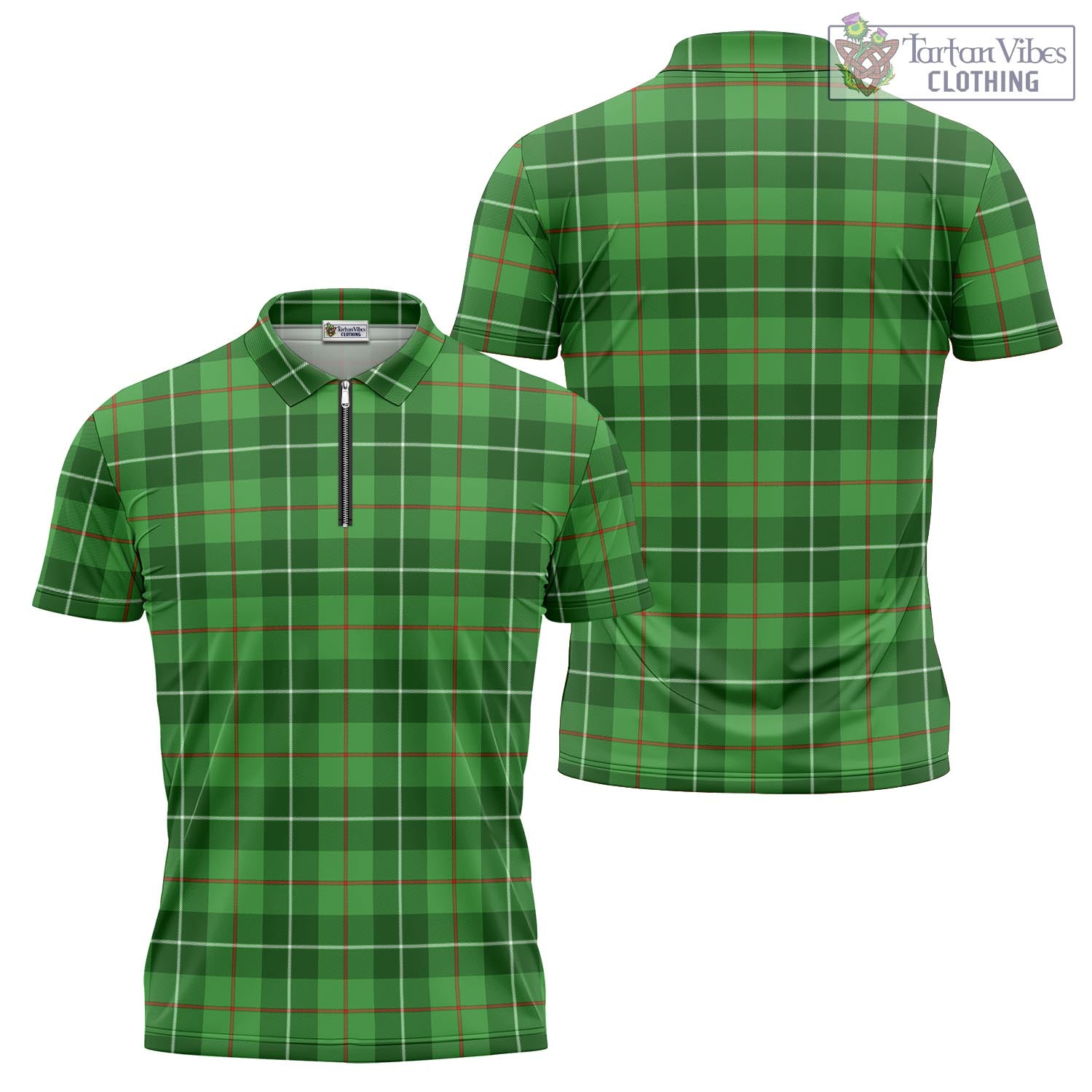 Boyle Tartan Zipper Polo Shirt Unisex - Tartan Vibes Clothing