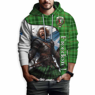 Boyle Crest Tartan Hoodie Inspired by the Freedom of Scottish Warrior Pullover Hoodie - Tartan Vibes Clothing