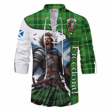 Boyle Crest Tartan Ghillie Kilt Shirt Inspired by the Freedom of Scottish Warrior Men - Tartan Vibes Clothing
