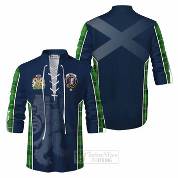 Boyle Tartan Ghillie Kilt Shirt with Family Crest and Lion Rampant Vibes Sport Style Men - Tartan Vibes Clothing