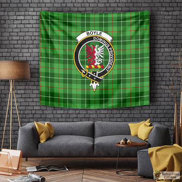 Boyle Tartan Tapestry Wall Hanging and Home Decor for Room with Family Crest Tapestry - Tartan Vibes Clothing