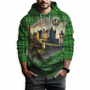 Boyle Tartan Family Crest Hoodie with Scottish Ancient Castle Style Pullover Hoodie - Tartan Vibes Clothing