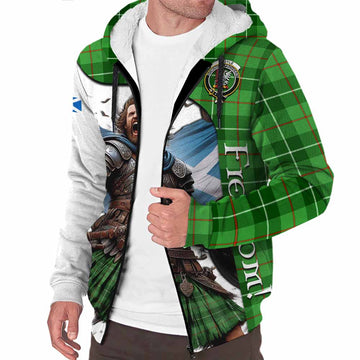 Boyle Crest Tartan Sherpa Hoodie Inspired by the Freedom of Scottish Warrior Unisex S - Tartan Vibes Clothing