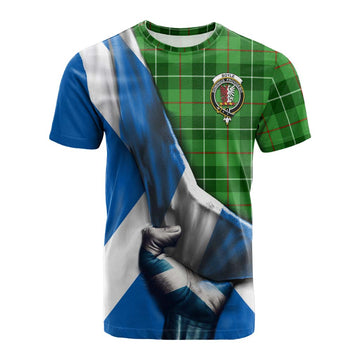 Boyle Tartan Cotton T-shirt with Family Crest Scotland Patriotic Style Kid's Shirt - Tartan Vibes Clothing