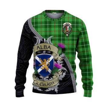 Boyle Tartan Family Crest Knitted Sweater Lion Rampant Royal Thistle Shield Celtic Inspired Unisex - Tartan Vibes Clothing