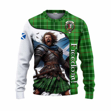 Boyle Crest Tartan Knitted Sweater Inspired by the Freedom of Scottish Warrior Unisex - Tartan Vibes Clothing