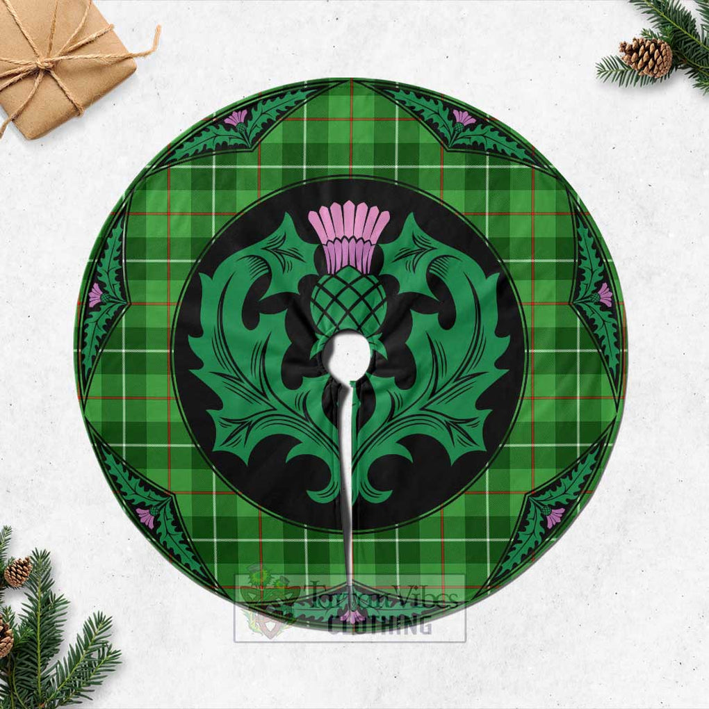 Boyle Tartan Christmas Tree Skirt Scottish Thistle Style Casual Tree Skirts - Tartan Vibes Clothing