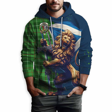 Boyle Tartan Family Crest Hoodie with Scottish Majestic Lion Zip Hoodie - Tartan Vibes Clothing