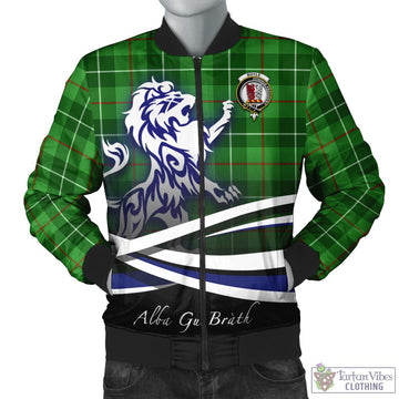 Boyle Tartan Bomber Jacket with Alba Gu Brath Regal Lion Emblem Unisex - Tartan Vibes Clothing
