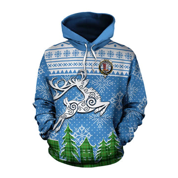 Boyle Clan Christmas Cotton Hoodie Celtic Reindeer Style Pullover Hoodie XS - Tartan Vibes Clothing