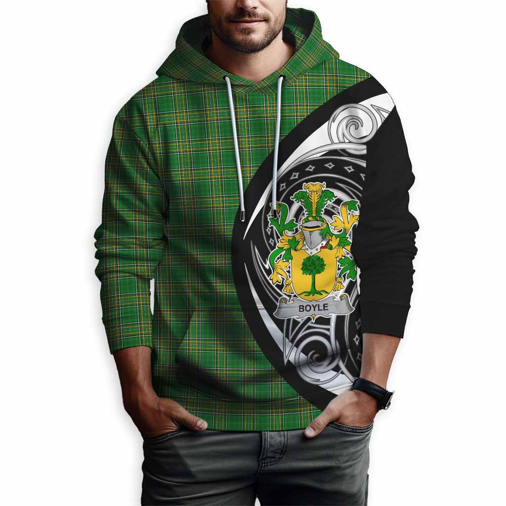 Tartan Vibes Clothing Boyle Irish Clan Hoodie Celtic Circle Style