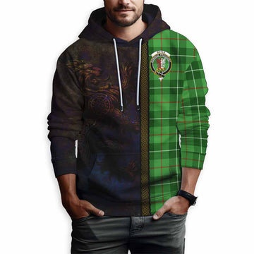 Boyle Tartan Family Crest Hoodie Alba Gu Brath Be Brave Lion Ancient Style Pullover Hoodie - Tartan Vibes Clothing