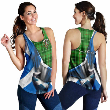 Boyle Tartan Women's Racerback Tanks with Family Crest Scotland Patriotic Style 4XL - Tartan Vibes Clothing