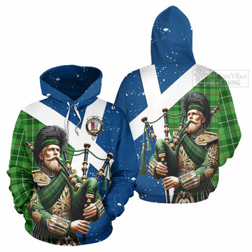 Boyle Tartan Hoodie with Family Crest Scottish Bagpiper Vibes Zip Hoodie - Tartan Vibes Clothing
