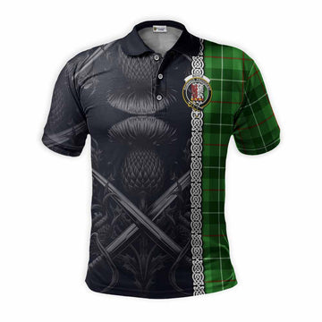 Boyle Tartan Polo Shirt with Family Crest Cross Sword Thistle Celtic Vibes Kid - Tartan Vibes Clothing
