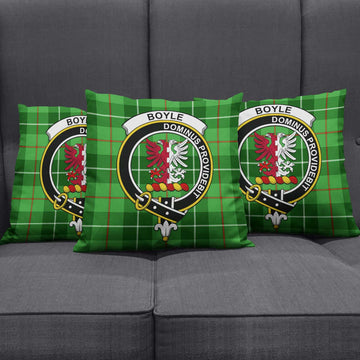 Boyle Tartan Pillow Cover with Family Crest Rectangle Pillow Cover 51*91cm - Tartan Vibes Clothing